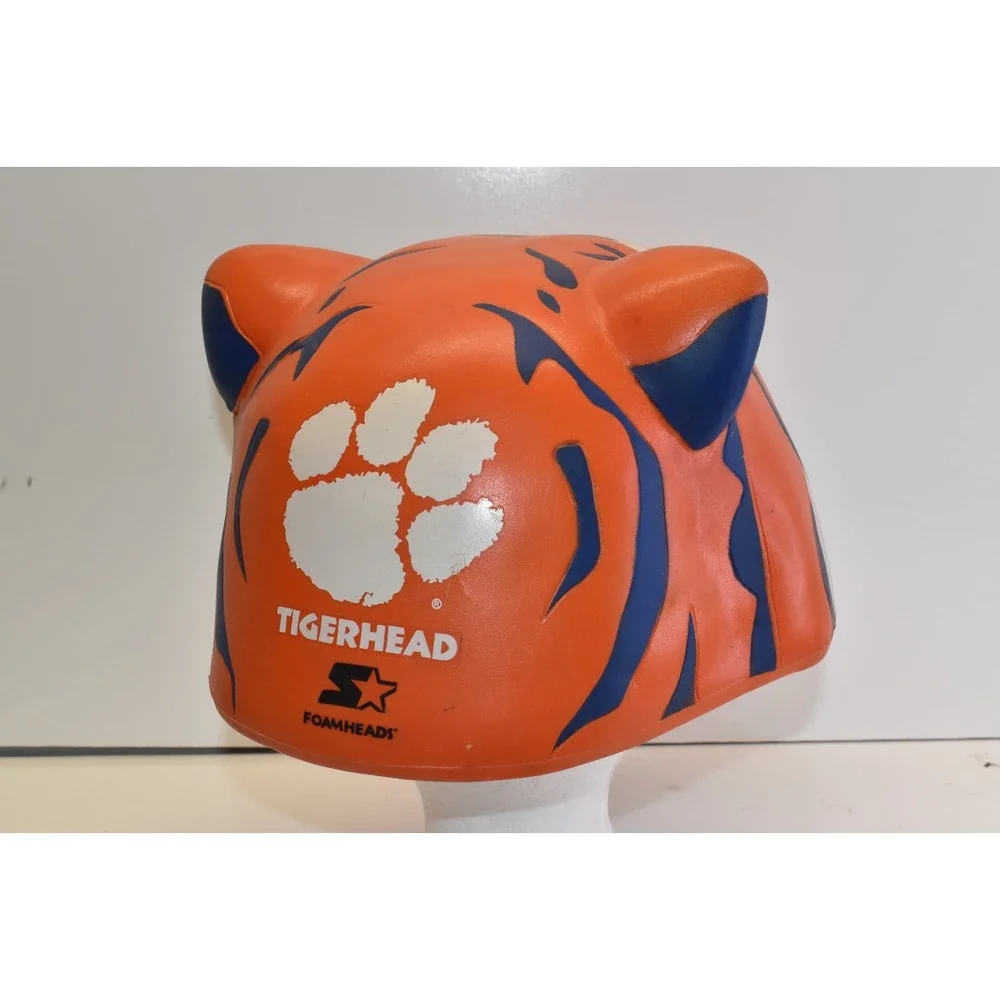 Clemson Starter Foamhead NCAA College Football Tiger Head Hat RARE‎